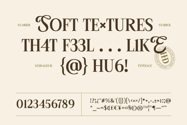 LesBageur | Calligraphic Serif Font