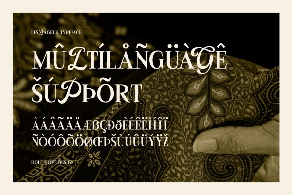 LesBageur | Calligraphic Serif Font