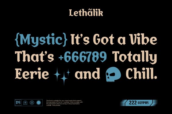 Lethalik – Blackletter Experimental Display Font