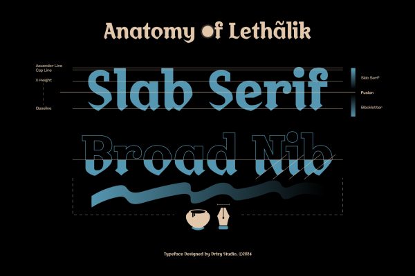 Lethalik – Blackletter Experimental Display Font