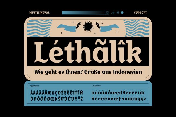 Lethalik – Blackletter Experimental Display Font