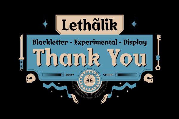 Lethalik – Blackletter Experimental Display Font