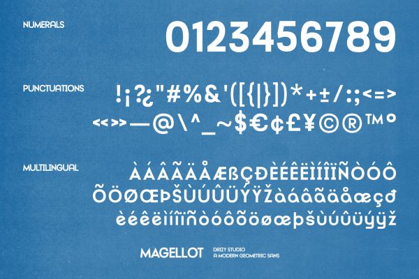 Magellot – Modern Geometric Sans Font