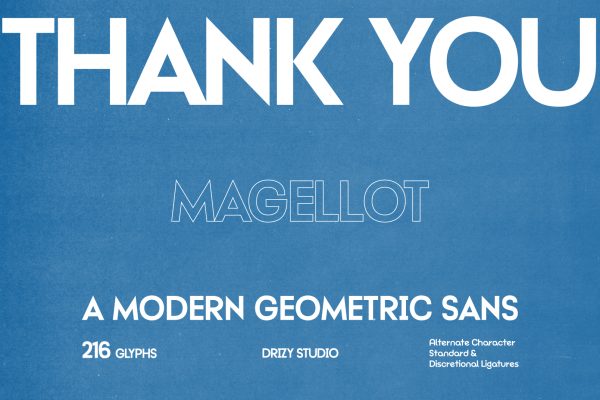 Magellot – Modern Geometric Sans Font