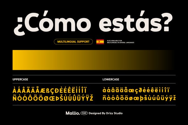 Mallio – Rounded Modern Display Font