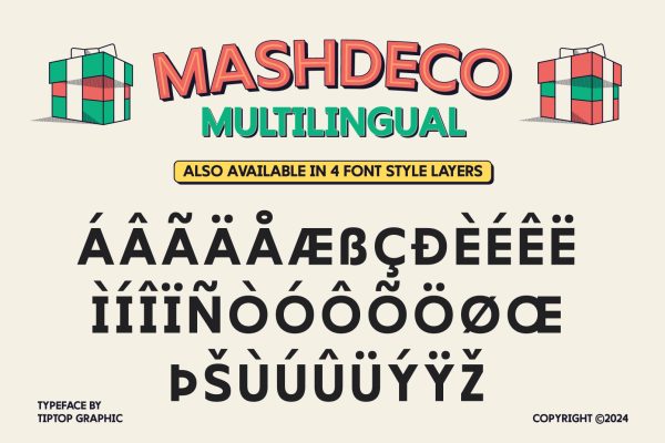 Mashdeco – Retro Font Display Font