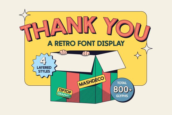 Mashdeco – Retro Font Display Font