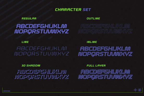 Mc Fredy – Layered Techno Font