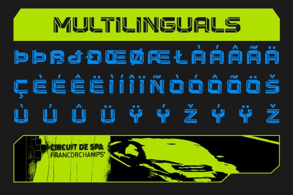 Megawon – Futuristic Modern Sport Font