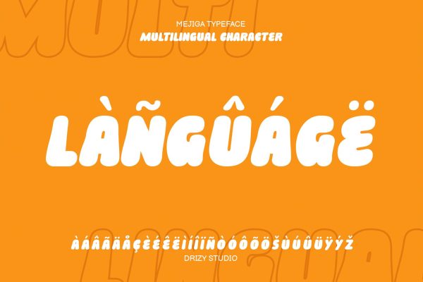 Mejiga – Fluffy Bold Font