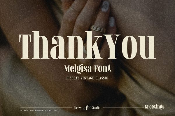 Melgisa – Classic Vintage Serif Font