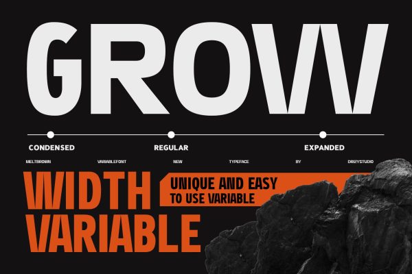 Meltbrown – Modern Industrial Font