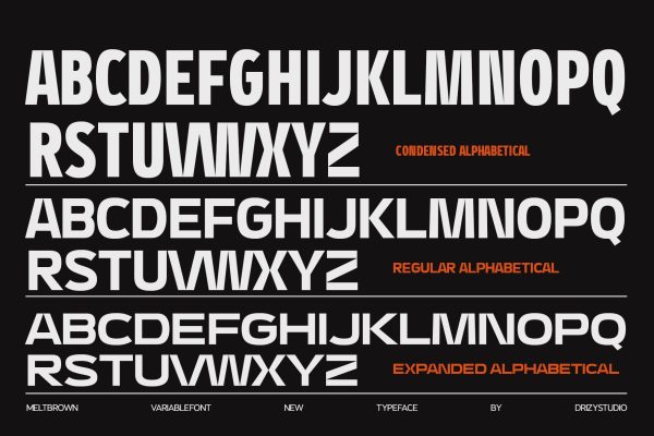 Meltbrown – Modern Industrial Font