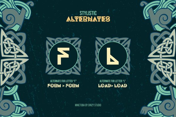 Miketoba – Ancient Display Font