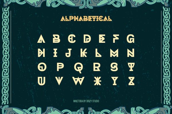 Miketoba – Ancient Display Font