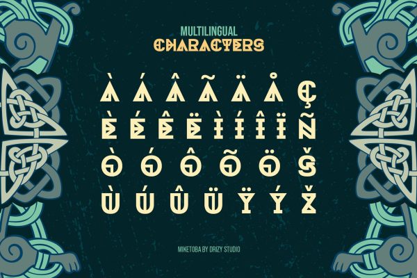 Miketoba – Ancient Display Font