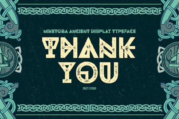 Miketoba – Ancient Display Font