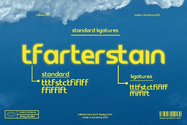 Milksea – Modern Sans Serif Font