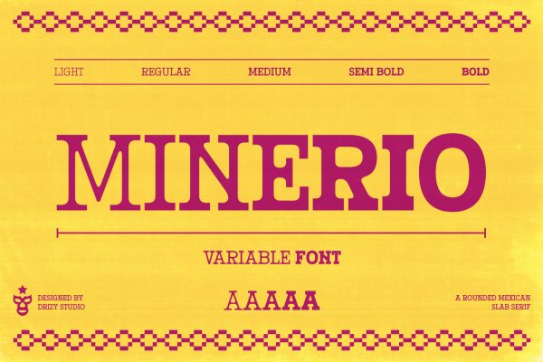 Minerio – Rounded Mexican Slab Font