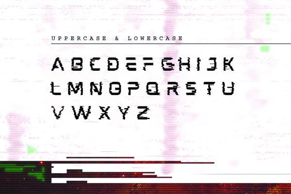 Mokoto – Glitch Typeface Font