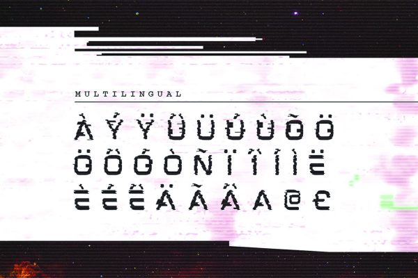 Mokoto – Glitch Typeface Font