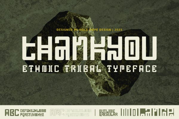 Molange | Ethnic Tribal Typeface