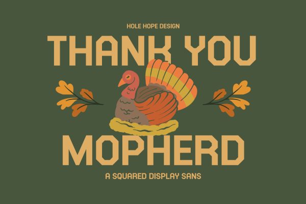 Mopherd – Squared Display Sans Font