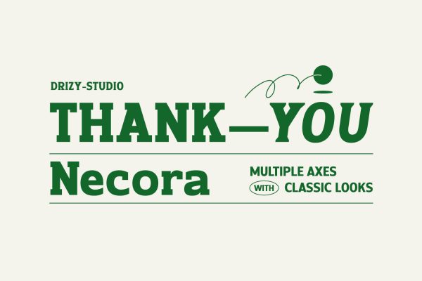 Necora – Multiple Axes Classic Font