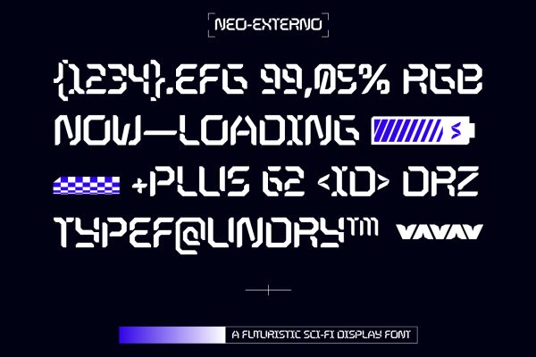 Neo-Externo – Futuristic Sci-Fi Display Font