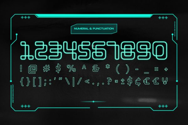 Noligas – Display Futuristic Outline Font