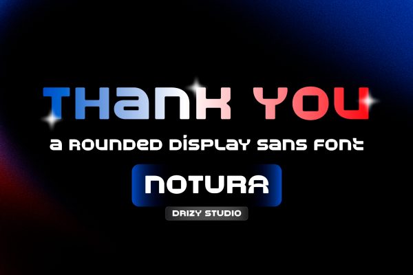 Notura – Rounded Display Sans Font