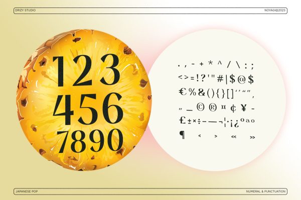 Noyagi – Vintage Japanese Pop Font