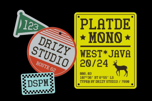 Platde Mono – Vintage Mono Slab Font