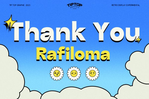 Rafiloma | Retro Experimental Font