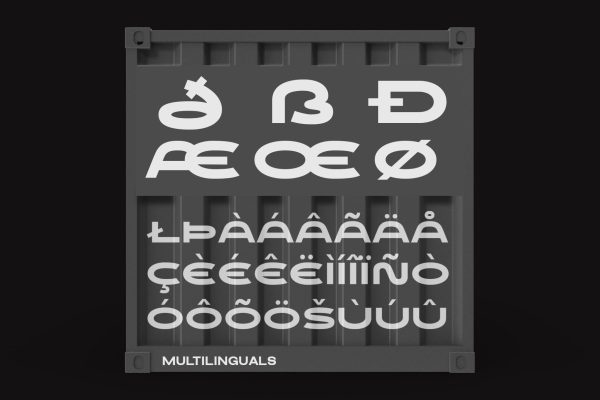 Ramuge – Industrial Futuristic Font