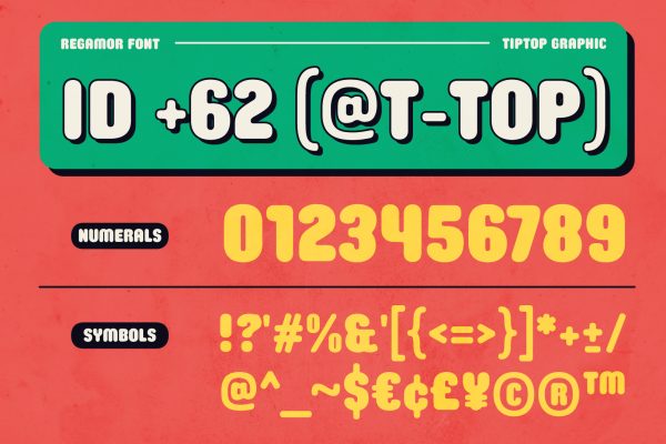 Regamor – Fat Rounded Retro Font