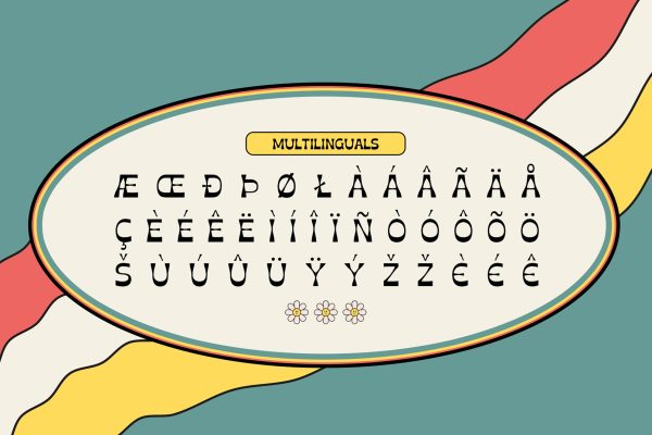 Richsand | Retro Psychedelic Font