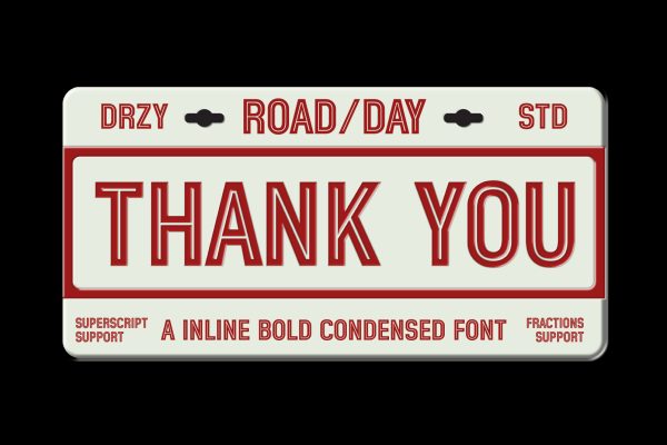 Roadbay – Inline Bold Condensed Font