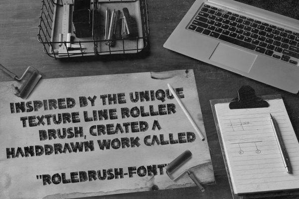 Rolebrush – Rolled Grunge Brush Font