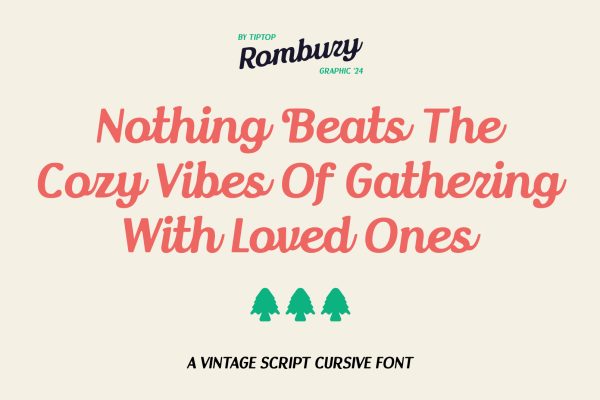 Rombury – Vintage Script Cursive Font