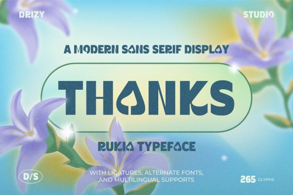 Rukia – Modern Sans Serif Font