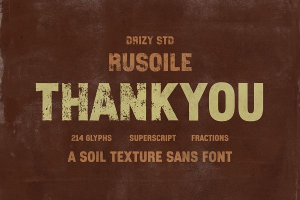 Rusoile – Soil Texture Sans Font