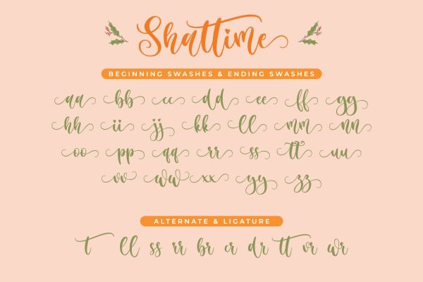 Shattime – Modern Script Font