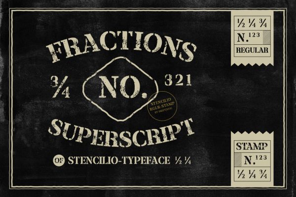 Stencilio – Serif Stencil Grunge Font