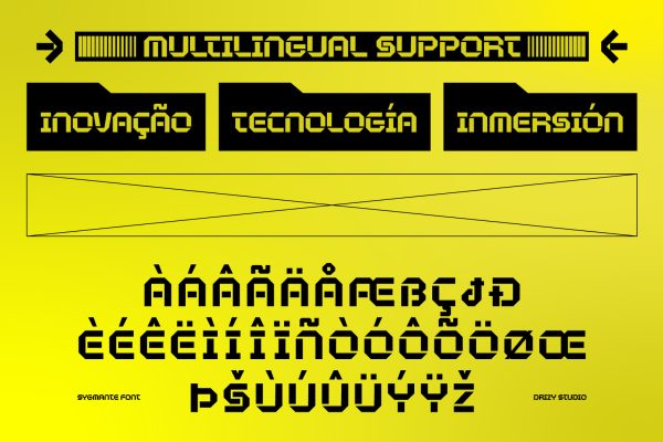 Sygmante – Modern Sci-Fi Display Font