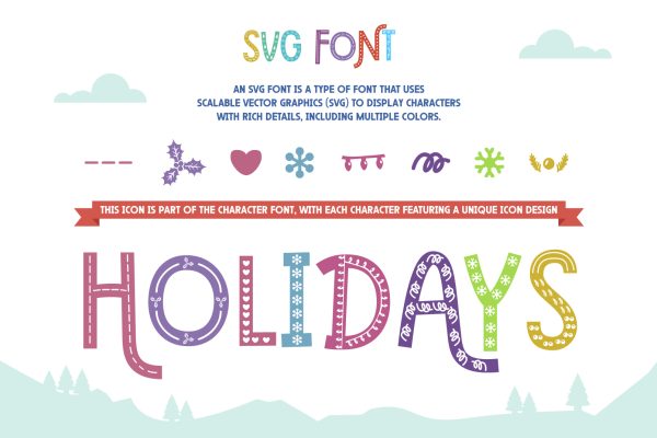 The Huge Dream – Playfull Decorative SVG Color Font