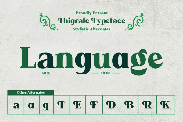 Thigrale – Classic Old Vintage Font