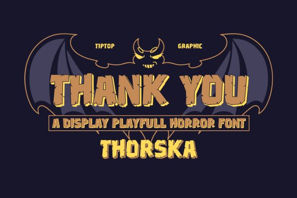 Thorska – Display Playful Horror Font