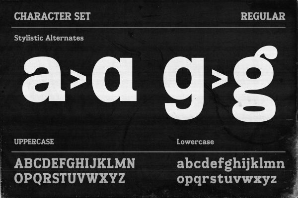 Trosher – Rugged Slab Display Font