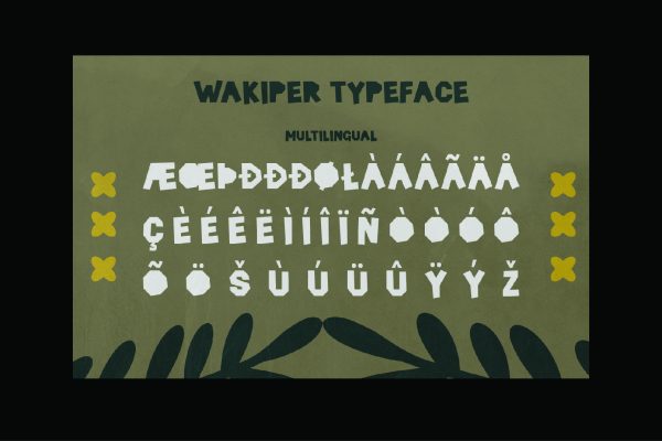 Wakiper | Display Tribal Ethnic Font